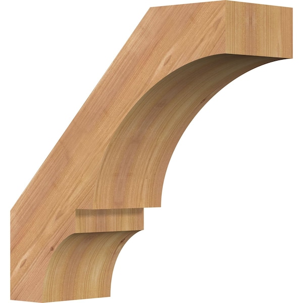 Ekena Millwork 5 1/2"W x 16"D x 16"H Balboa Smooth Knee Brace, Western Red Cedar BRC06X16X16BOA00SWR - main